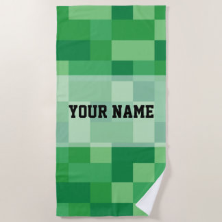 Minecraft Personalized Beach Towel ビーチタオル