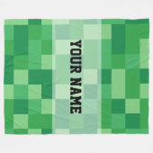 Minecraft Personalized Blanket フリースブランケット (正面(横))