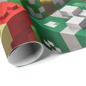 Minecraft Style Christmas Present Box Gift Wrap ラッピングペーパー (ロールコーナー)