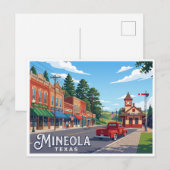Mineola Texas ポストカード (正面/裏面)