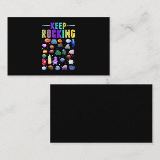 Mineral Rock Collecting Geologist Geology 名刺 (正面/裏面)