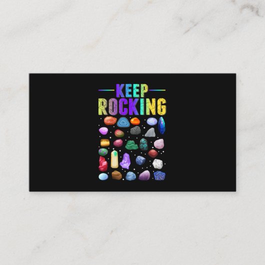 Mineral Rock Collecting Geologist Geology 名刺 (正面)