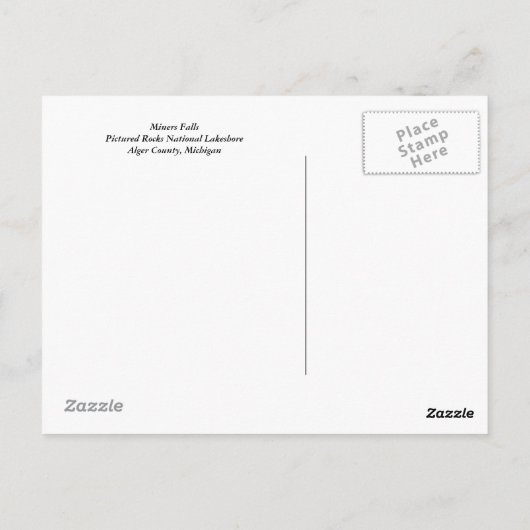 Miners滝 ポストカード (裏面)