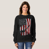 Miners Patriotic American Flag Retro Men Women Min スウェットシャツ (正面フル)