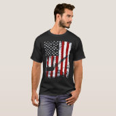 Miners Patriotic American Flag Retro Men Women Min Tシャツ (正面フル)
