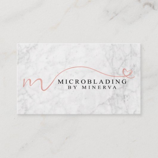 Minerva著Microblading 名刺 (正面)