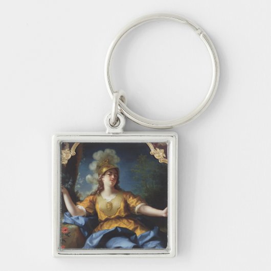Minerva 1730年として女性のポートレート キーホルダー (正面)