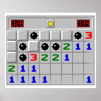 Minesweeper Windows XPレトロゲーム ポスター