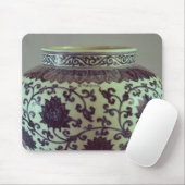 Mingの大きく青および白いつぼ マウスパッド (マウス)