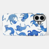 Ming Blue Floating Cats Phone Case - Miao-Chi Case-Mate iPhoneケース (裏面 (横))