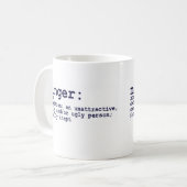 MINGER定義コーヒー・マグ コーヒーマグカップ (正面左)