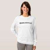 Minglervilleの長袖の前部 Tシャツ (正面フル)