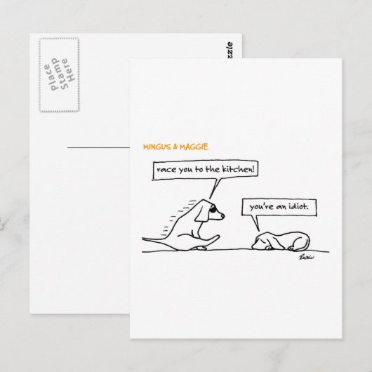 Mingus & Maggie >>レース ポストカード (正面/裏面)