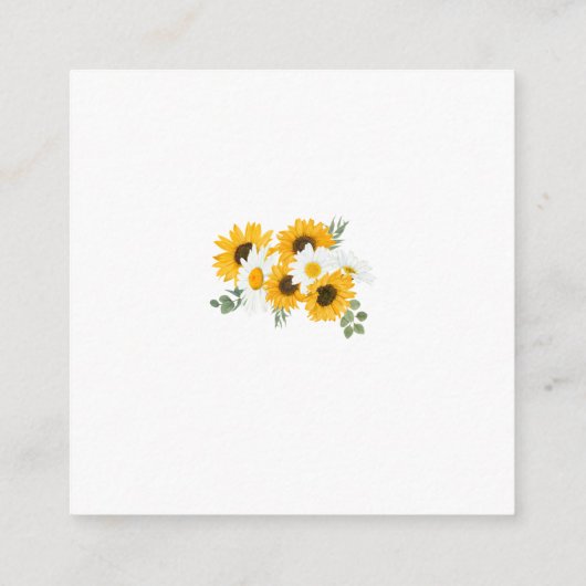 MINIひまわりウェディングレセプション詳細 エンクロージャーカード (裏面)