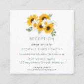 MINIひまわりウェディングレセプション詳細 エンクロージャーカード (正面)