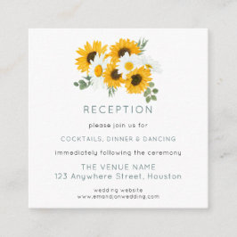 MINIひまわりウェディングレセプション詳細 エンクロージャーカード