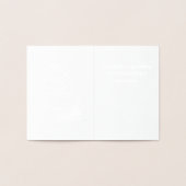 Miniエレガント結婚カード 箔カード (内部)