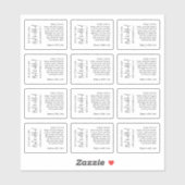 MINIドロッパーボトル5mlキューティクル油ミニマルラベル シール (シート)