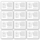 MINIドロッパーボトル5mlキューティクル油ミニマルラベル シール (正面)