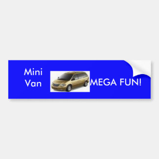MiniヴァンMEGA FUNバンパーステッカー バンパーステッカー