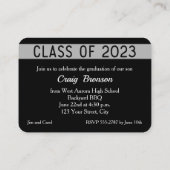 MINI大学院フォト招待状カード エンクロージャーカード (裏面)