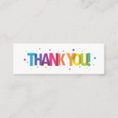 Mini通話カードに感謝 スキニー名刺 (正面)