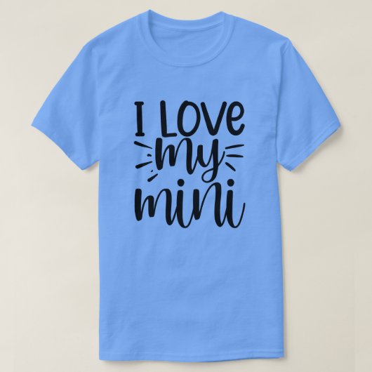 mini01が大好き tシャツ (デザイン正面)