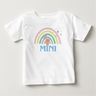 MINI – パステルレインボーテディティーベビー ベビーTシャツ