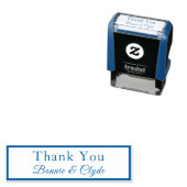 Mini パーソナライズされた 1.4x0.4ありがとうございます セルフインキングスタンプ (インサイチュ)