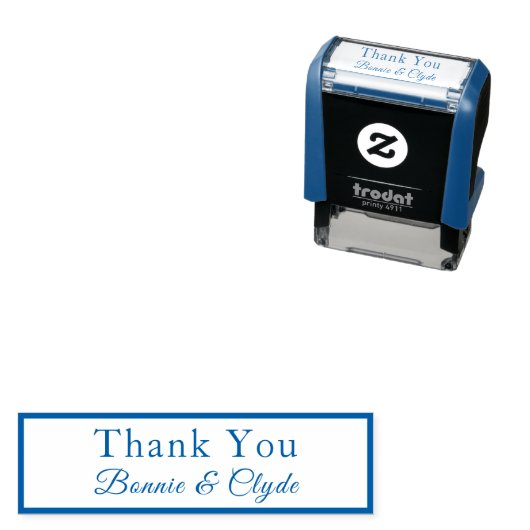 Mini パーソナライズされた 1.4x0.4ありがとうございます セルフインキングスタンプ (インサイチュ)