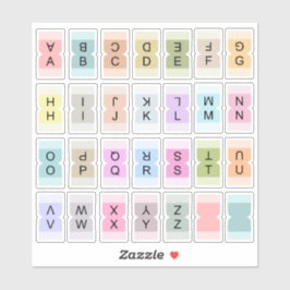 Mini Alphabet Index Tab Divider Bujo Label  シール