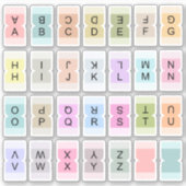 Mini Alphabet Index Tab Divider Bujo Label  シール (正面)
