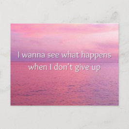 Mini Art Priのやる気を起こさせる様子 ポストカード