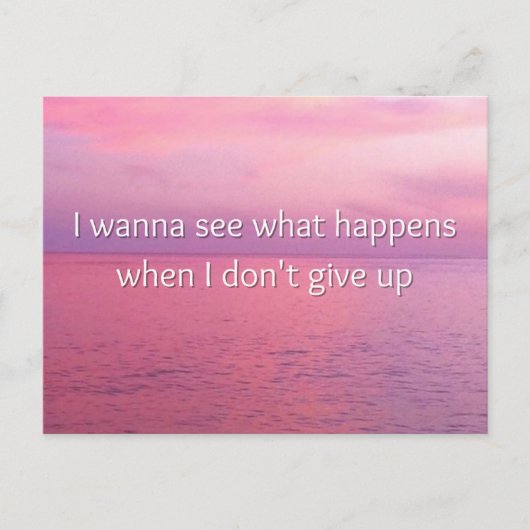 Mini Art Priのやる気を起こさせる様子 ポストカード (正面)