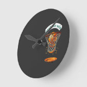 Mini Basketball Hoop ラウンド壁時計 (傾斜)