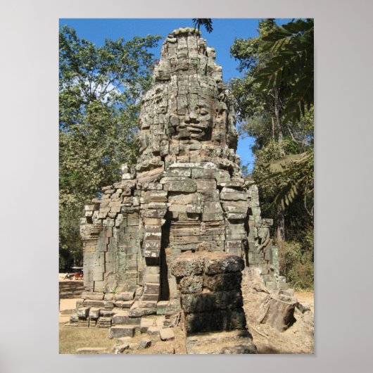 Mini Bayon ... Ta Prohm, Angkor Wat, Cambodia ポスター (正面)