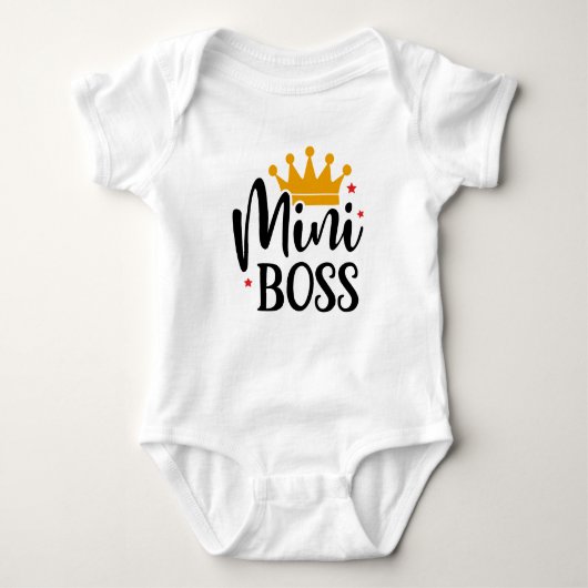 Mini Boss Baby Bodysuits ベビーボディスーツ (正面)