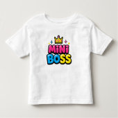 Mini Boss Y2K Cute Kids Shirt トドラーTシャツ (正面)