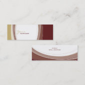 MINI BUSINESS CARD :：曲線10 スキニー名刺 (正面/裏面)