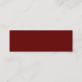 MINI BUSINESS CARD :: 1オレンジ赤い黄色 スキニー名刺 (裏面)