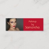  Mini Business Card for Makeup Artist スキニー名刺 (正面)