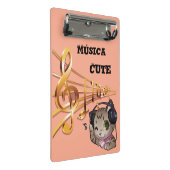 Mini carpeta de música cute anime gato ミニクリップボード (アングル)