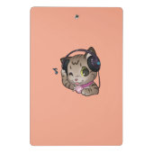 Mini carpeta de música cute anime gato ミニクリップボード (裏面)