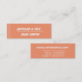 mini carte de visite スキニー名刺 (正面/裏面)