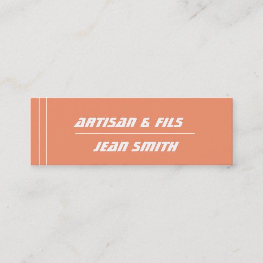 mini carte de visite スキニー名刺 (正面)