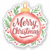 Mini Christmas Sticker Set – Festive Holiday Sayin シール (正面)