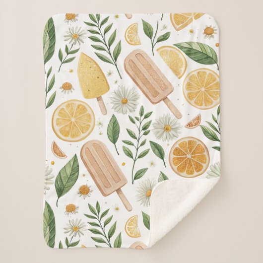 Mini Citrus Popsicle Sherpa Blanket – Small シェルパブランケット (正面)