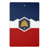 Mini clipboard with new flag of Utah, USA ミニクリップボード (裏面)