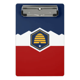 Mini clipboard with new flag of Utah, USA ミニクリップボード