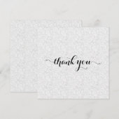 Mini Clouded Paper Design Folded  サンキューカード (正面/裏面)
